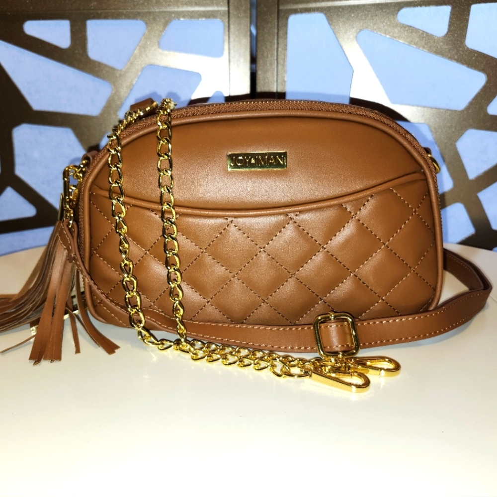 Joy & Iman Leather Shoulder Bag